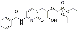 P-1S-2-4-Benzoylamino-2-oxo-12H-pyrimidinyl-1-hydroxymethylethoxymethylphosphonic-acid-diethyl-ester-CAS-132336-36-8