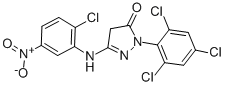 1-(2',4',6'-Trichlorophenyl)-3-(2'-chloro-5'-nitroanilino)-5-pyrazolone CAS#: 30707-68-7