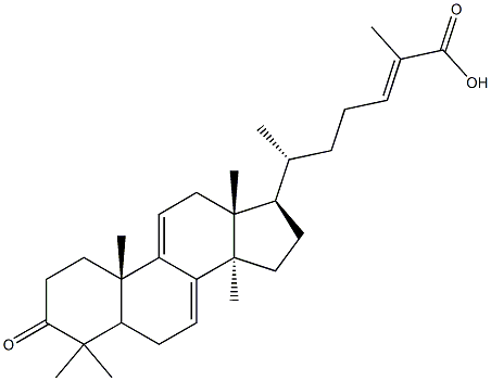 (24E)-3-Oxo-5α-lanosta-7,9(11),24-trien-26-oic acid CAS#: 104759-35-5