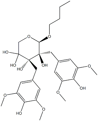 [(2R,3R)-4-(3,5-Dimethoxy-4-hydroxyphenyl)-3-(hydroxymethyl)-2-(3,5-dimethoxy-4-hydroxybenzyl)butyl]β-D-xylopyranoside CAS#: 126882-53-9