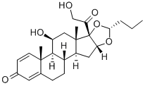 16a(R),17-(Butylidenebis(oxy))-11b,21-dihydroxypregna-1,4-diene-3,20-dione CAS#: 51372-29-3