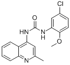 IGF-1R Inhibitor II, N-(5-Chloro-2-methoxyphenyl)-Nμ-(2-methylquinolin-4-yl)urea CAS#: 196868-63-0