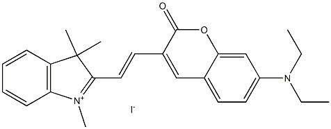 2-{2-[7-(DiethylaMino)-2-oxo-2H-1-benzopyran-3-yl]ethenyl}-1,3,3-triMethyl-3H-indoliuM iodide CAS#: 1352626-59-5