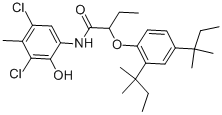 2-[2,4-Bis(tert-pentyl)phenoxy]-N-(3,5-dichloro-2-hydroxy-p-tolyl)butyramide CAS#: 31037-84-0