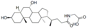 2-[[(4R)-4-[(3R,5S,7S,10R,13R,17R)-3,7-dihydroxy-10,13-dimethyl-2,3,4,5,6,7,8,9,11,12,14,15,16,17-tetradecahydro-1H-cyclopenta[a]phenanthren-17-yl]pentanoyl]amino]acetic acid CAS#: 64480-66-6