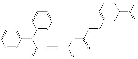2-Propenoic acid, 3-(5-nitro-1-cyclohexen-1-yl)-, (1R)-4-(diphenylaMino)-1-Methyl-4-oxo-2-butyn-1-yl ester, (2E)- CAS#: 899809-60-0