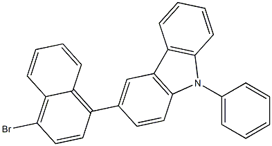 3-(4-BroMo-naphthalen-1-yl)-9-phenyl-9H-carbazole CAS#: