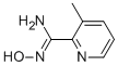 3-METHYLPYRIDINE-2-AMIDOXIME CAS#: 690632-33-8