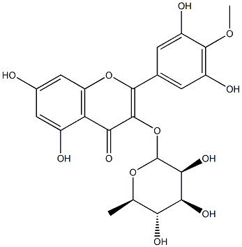 2-(4-Methoxy-3,5-dihydroxyphenyl)-3-(6-deoxy-α-L-mannopyranosyloxy)-5,7-dihydroxy-4H-1-benzopyran-4-one CAS#: 30484-88-9