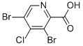 3,5-Dibromo-4-chloropyridine-2-carboxylic acid CAS#: 698393-07-6