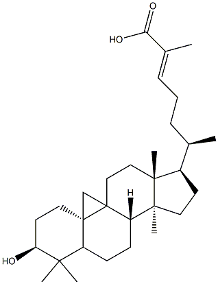 (24E)-3β-Hydroxy-9β,19-cyclo-5α-lanost-24-en-26-oic acid CAS#: 4184-34-3