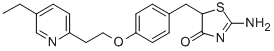 5-{4-[2-(5-Ethyl-2-pyridyl)ethoxy]benzyl}-2-imino-4-thiazolidinone CAS#: 105355-26-8