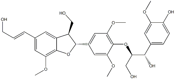erythro-Guaiacylglycerol-β-O-4'-dehydrodisinapyl ether CAS#: 613684-55-2