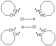 BIS (CICLOOCTENO) IRIDIO (I) CLORURO, DIMER NÚMERO CAS: 12246-51-4