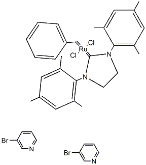 Dichloro[1,3-bis(2,4,6-trimethylphenyl)-2-imidazolidinylidene](benzylidene)bis(3-bromopyridine)ruthenium(II) CAS#: 900169-53-1