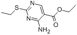 Ethyl 4-amino-2- (ethylthio) -5-pyrimidinecarboxylate CAS #: 778-97-2