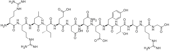H-ARG-ARG-LEU-ILE-GLU-ASP-ASN-GLU-TYR-THR-ALA-ARG-GLY-OH CAS#: 81493-98-3