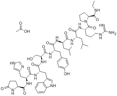 Leuprorelin acetate CAS#: 74381-53-6