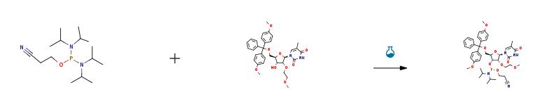 Route of Synthesis (ROS) of 2-Cyanoethyl N,N,N',N'-tetraisopropylphosphorodiamidite CAS# 102691-36-1