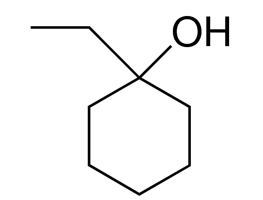 Structure of 1-Ethylcyclohexanol CAS 1940-18-7
