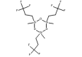 Structure of 1,3,5-Tris[(3,3,3-trifluoropropyl)methyl]cyclotrisiloxane CAS 2374-14-3