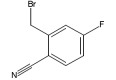 Structure of 2-(Bromomethyl)-4-fluorobenzonitrile CAS 421552-12-7