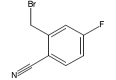 Struktur 2-(Bromometil)-4-fluorobenzonitril CAS 421552-12-7