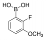 Структура 2-фтор-3-метоксифенілборної кислоти CAS 352303-67-4