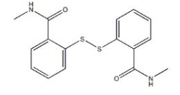 Structure of 2,2'-dithiobis[N-methylbenzamide] CAS# 2527-58-4