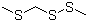 Structure of 2,3,5-Trithiahexane CAS 42474-44-2