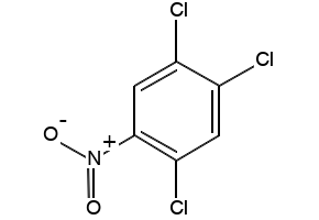 Structure of 2,4,5-Trichloronitrobenzene CAS 89-69-0
