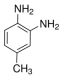 Struktur 3,4-Diaminotoluene CAS 496-72-0