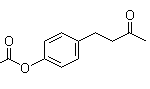 Structure of 4-[4-(acetyloxy)phenyl]-2-butanone CAS 3572-06-3