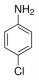 Structure of 4-Chloroaniline CAS 106-47-8