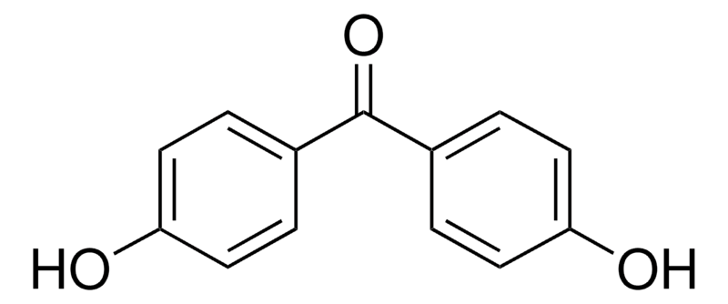 Structure of 4,4'-Dihydroxybenzophenone CAS 611-99-4