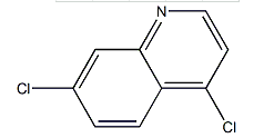 Structure of 4,7-Dichloroquinoline CAS 86-98-6