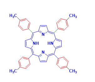 Structure of 5,10,15,20-TETRA-P-TOLYL-21H,23H-PORPHINE CAS#14527-51-6