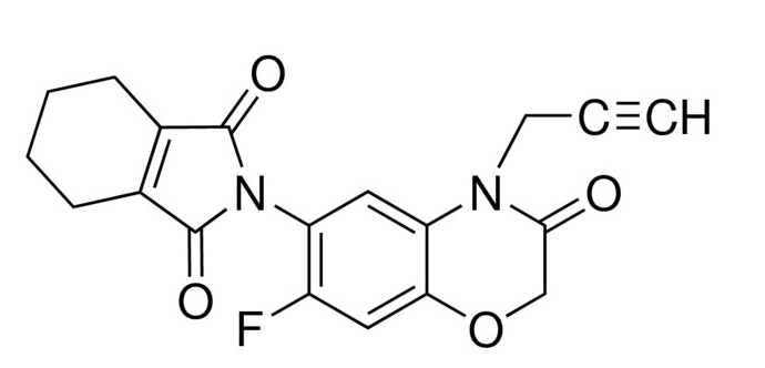 Structure of Flumioxazin CAS 103361-09-7
