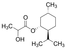 Estructura del lactato de L-mentilo CAS 61597-98-6