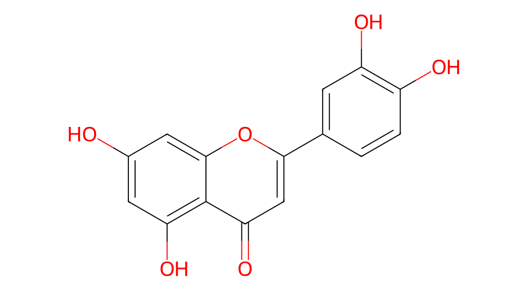 Structure of Luteolin CAS 491-70-3