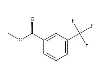 Structure of Methyl3-(trifluoromethyl)benzoate CAS 2557-13-3