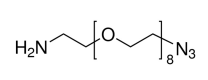 Structure of O-(2-AMINOETHYL)-O-(2-AZIDOETHYL)HEPTAETHYLENE GLYCOL CAS# 857891-82-8