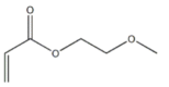 Structure of POLY(ETHYLENE GLYCOL) METHYL ETHER ACRYLATE CAS 32171-39-4