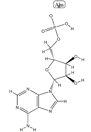 Структура калиевой соли поляденозиновой кислоты CAS 26763-19-9