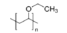 Structure of Poly(ethyl vinyl ether) 50 app.50% in Ethanol CAS 25104-37-4 and 64-17-5