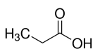 Structure of Propionic acid CAS 79-09-4