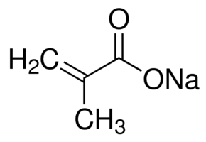 Structure of Sodium methacrylate CAS 5536-61-8