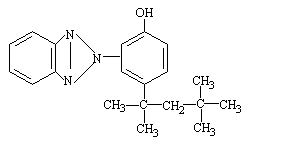 Struktur penyerap Ultraviolet UV-329 CAS 3147-75-9