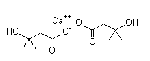 Structure of beta-hydroxy-beta-Methyl Butyrate Calcium Salt CAS 135236-72-5