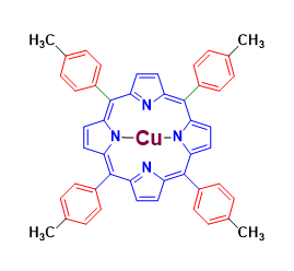 Structure of meso-Tetratolylporphyrin-Cu(II) CAS# 19414-66-5
